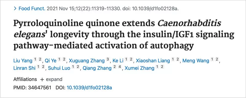 Pyrroloquinoline Quinone